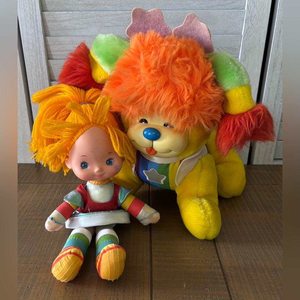 Hallmark 1983 Vintage Rainbow Brite & her loyal companion Puppy Brite - Picture 16 of 16